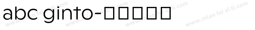 abc ginto字体转换